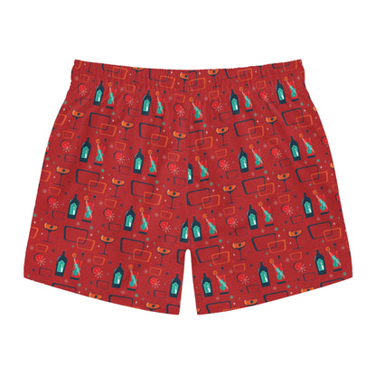 Cocktail Time - Red c20011 - Swim Trunks