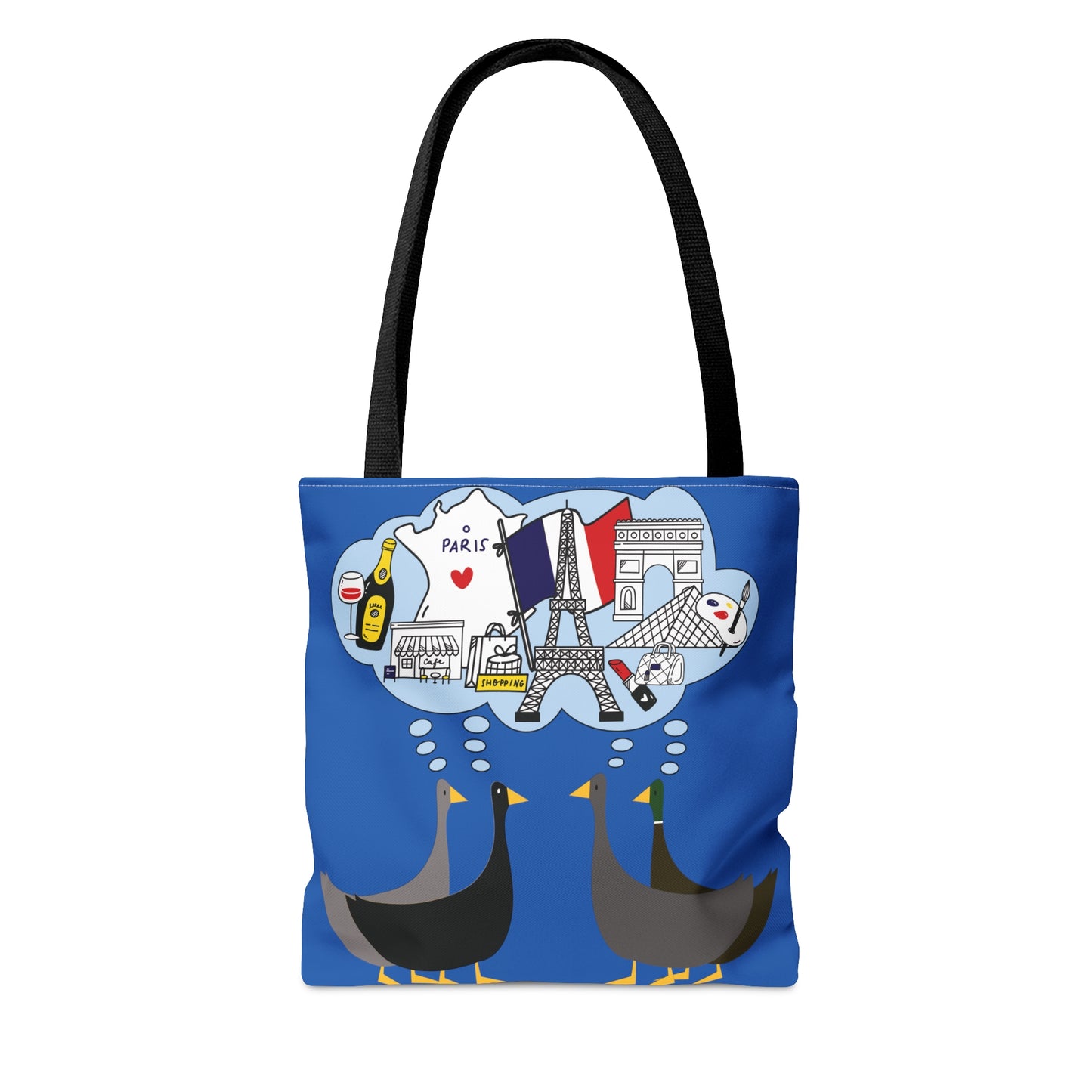 Ducks dreaming of Paris - Denim 0066cc - Tote Bag