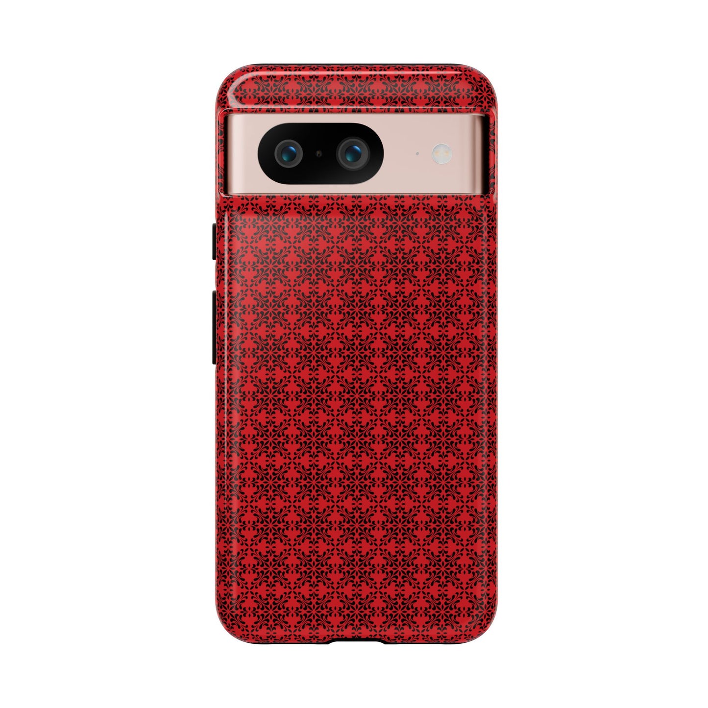 Vibrant Kaleidoscope - Black - Scarlet - Tough Cases