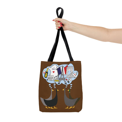 Ducks dreaming of Paris - Pullman Brown 643b13 - Tote Bag