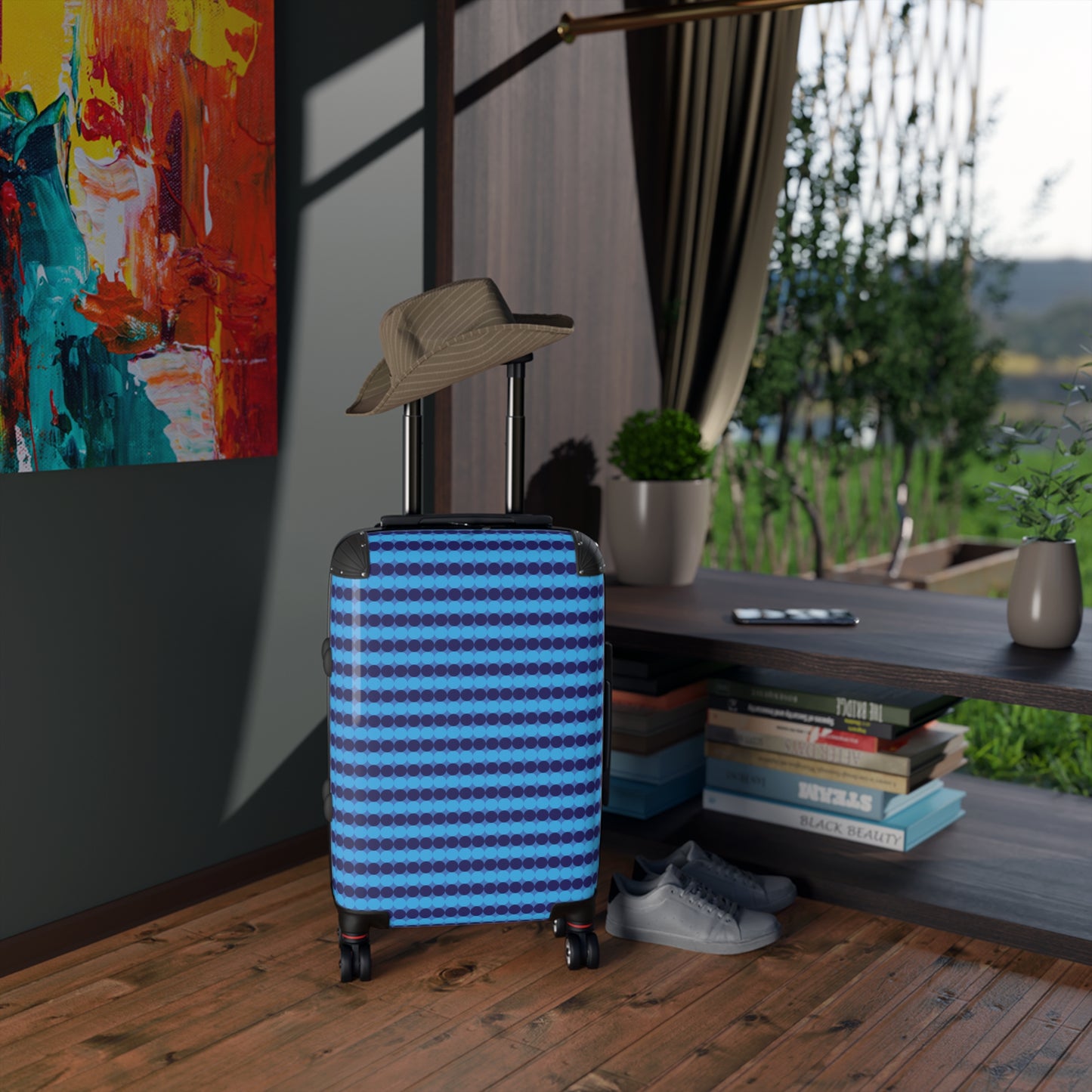 Blueberry Bliss - Azure 0080FF - Suitcase