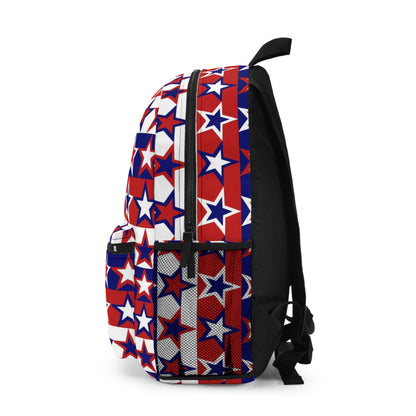 Red White and Blue Stars - Stripes - Backpack