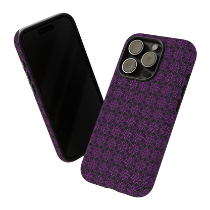 Vibrant Kaleidoscope - Purple - Black - Tough Cases