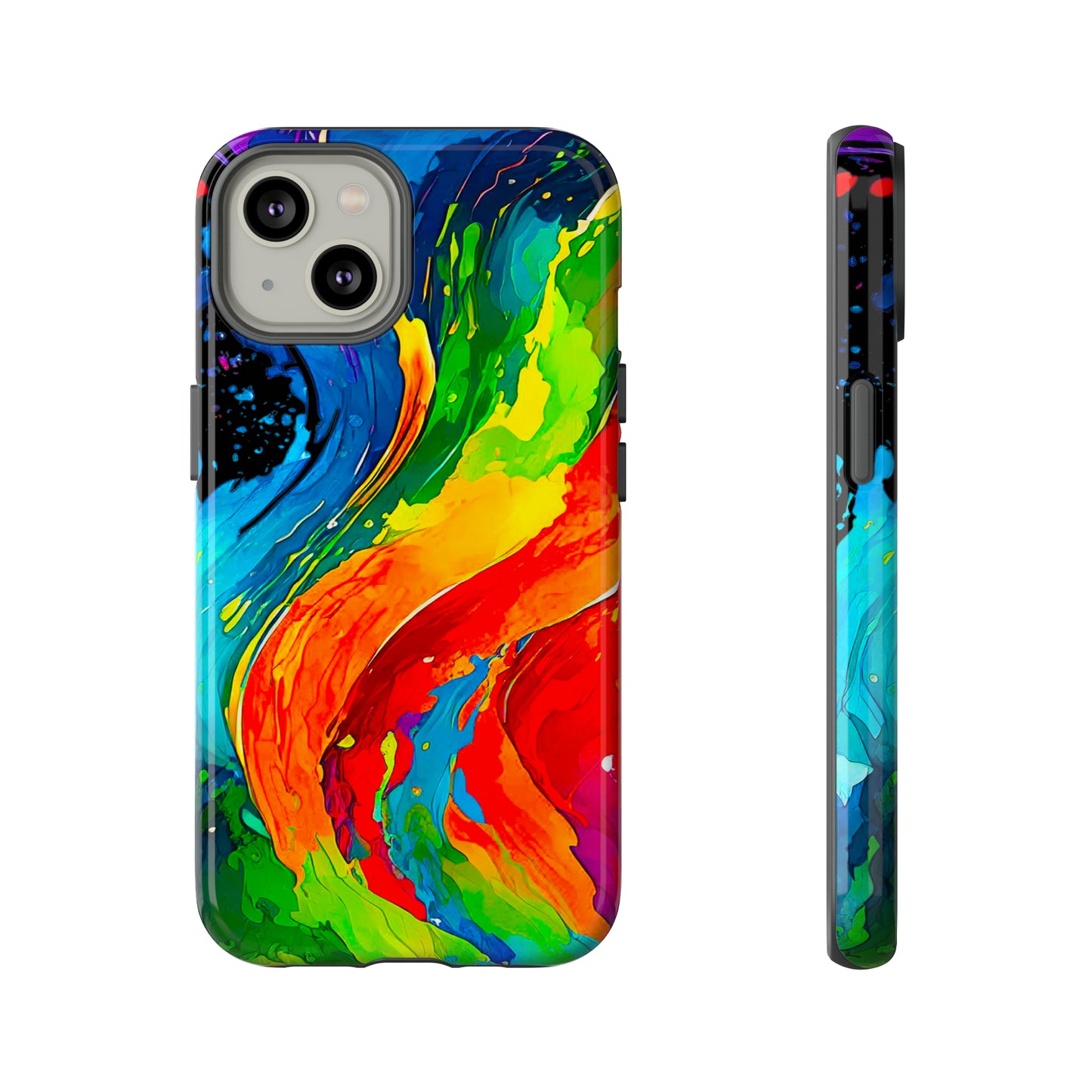 Color Splash - Black 000000 - Tough Cases