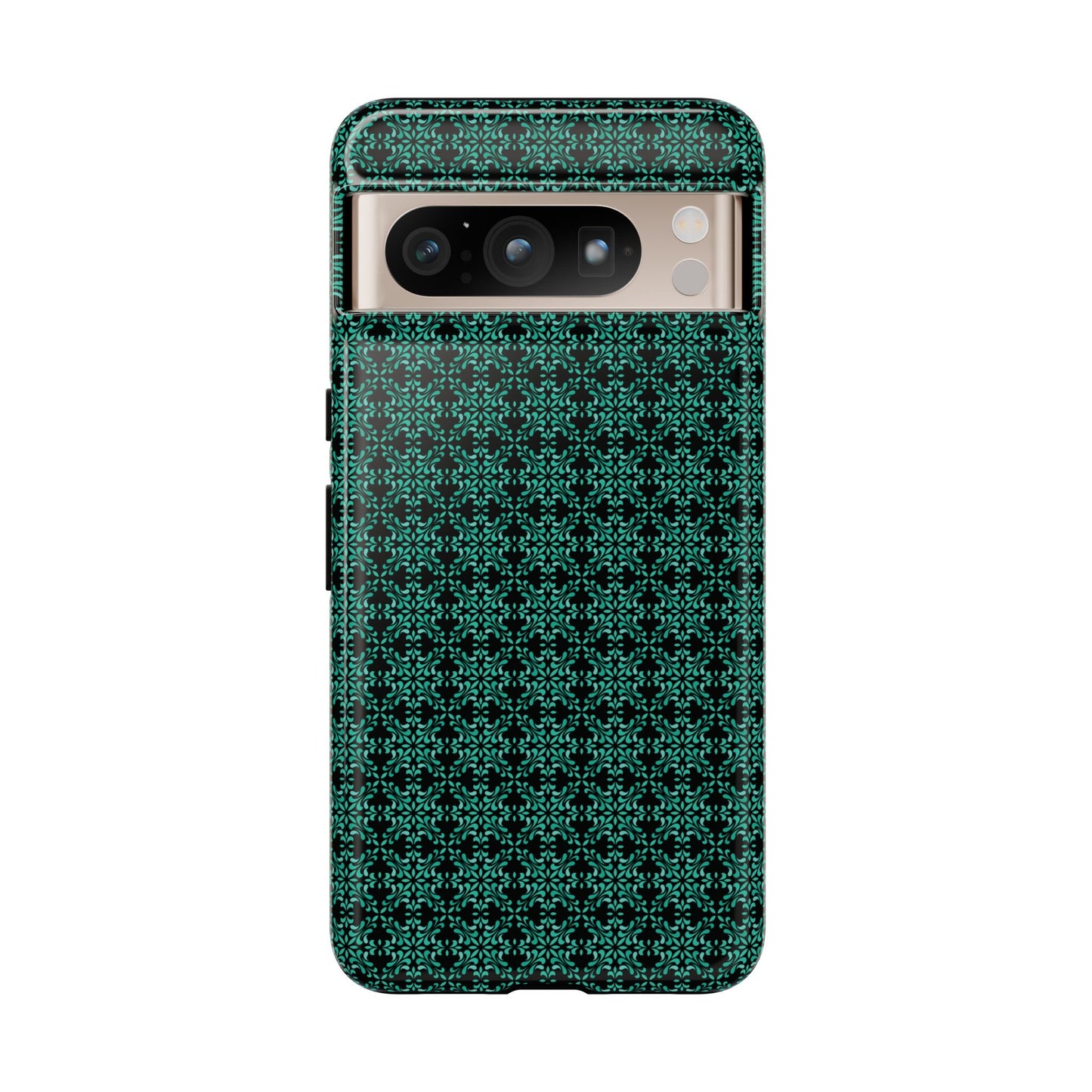 Vibrant Kaleidoscope - Turquoise - Black - Tough Cases