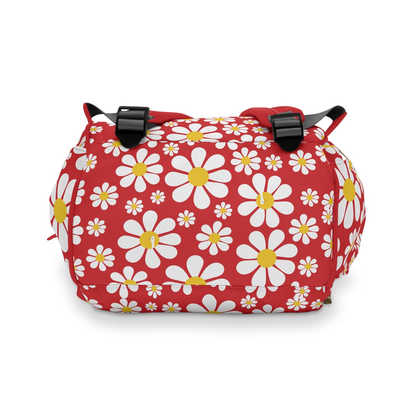 Ducks in Daisies - Scarlet de0000 - Multifunctional Diaper Backpack