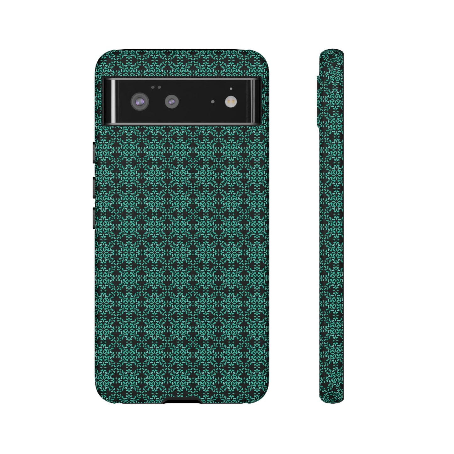 Vibrant Kaleidoscope - Turquoise - Black - Tough Cases