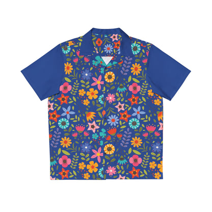 Playful Spring Flowers - Men's Hawaiian Shirt