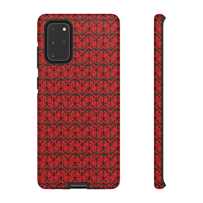 Anchors Away - Black Gray - Scarlet de0000 - Tough Cases