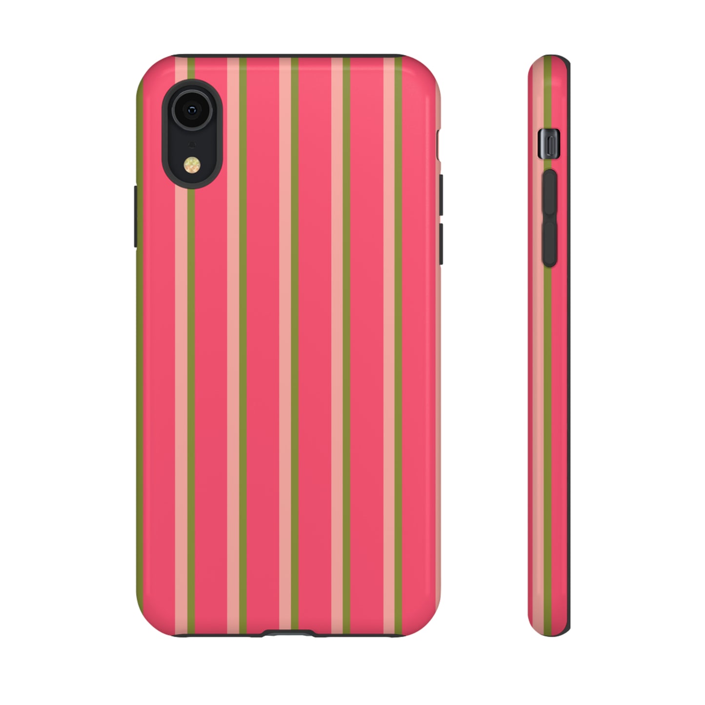 Pink and green stripes - Tough Cases