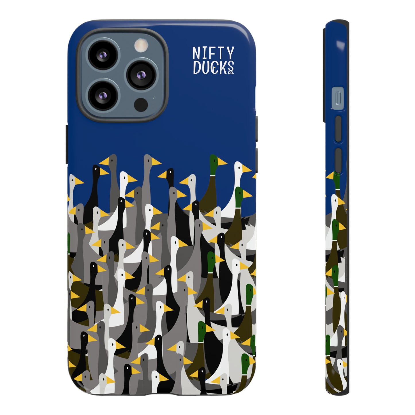 That is a LOT of ducks - Logo - Blue 003377 - Tough Cases