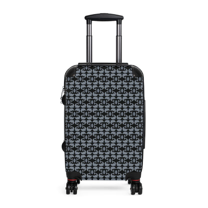 Playful Dolphins - Black 000000 - Suitcase