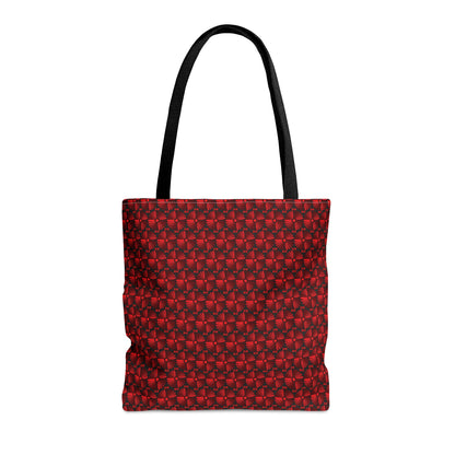 Letter Art - I - Red - Black 000000 - Tote Bag