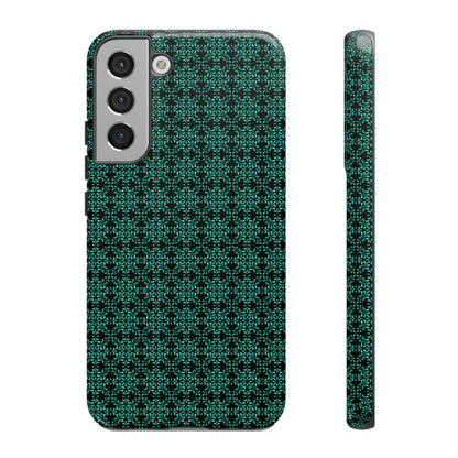 Vibrant Kaleidoscope - Turquoise - Black - Tough Cases