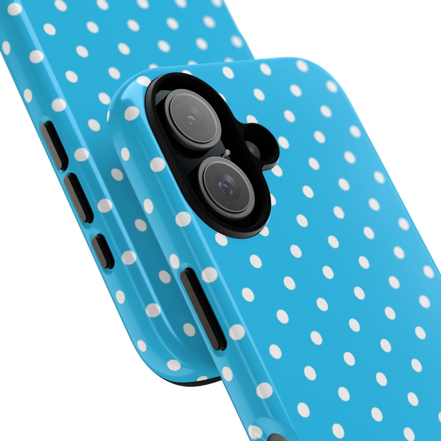 White dots on blue - Tough Cases