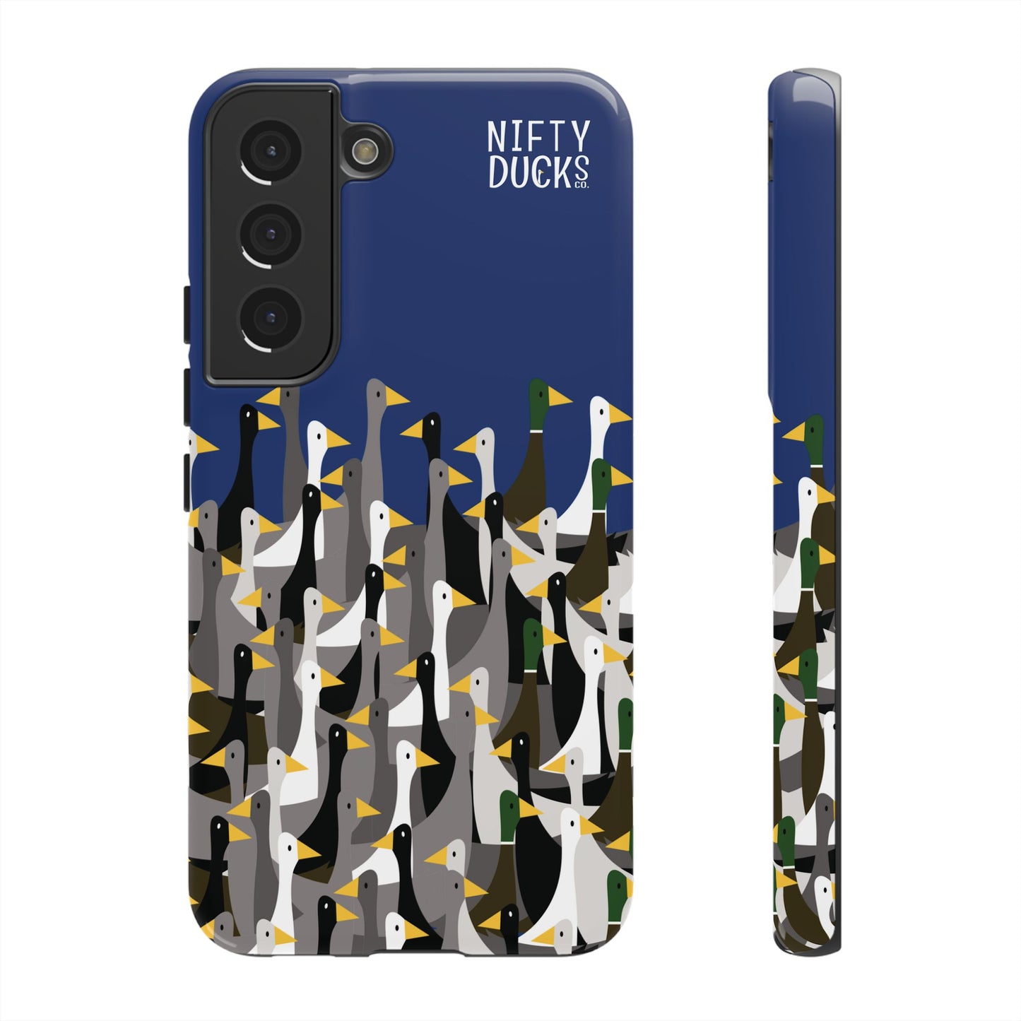 That is a LOT of ducks - Logo - Blue 003377 - Tough Cases