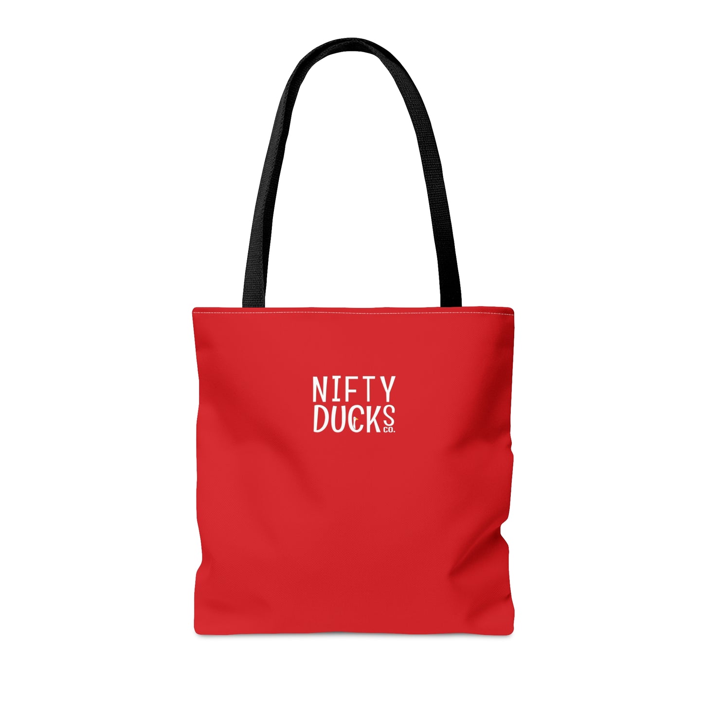 Ducks Visit Moulin Rouge - Scarlet de0000 - Tote Bag