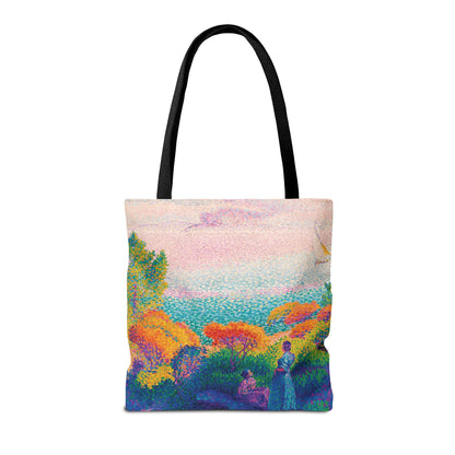 Henri Edmond Cross - Two Women by the Shore, Mediterranean - 1896 - Tote Bag