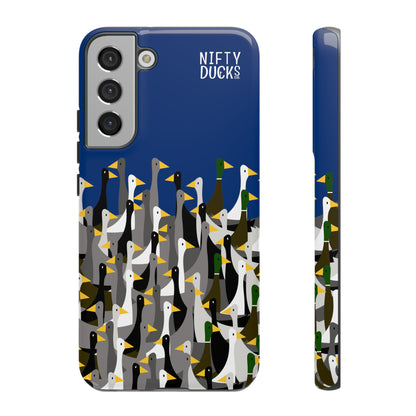 That is a LOT of ducks - Logo - Blue 003377 - Tough Cases