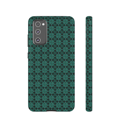 Vibrant Kaleidoscope - Turquoise - Black - Tough Cases