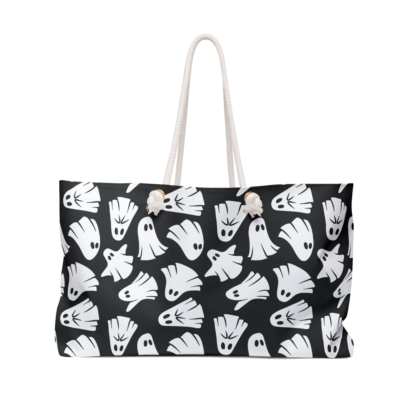 Boo - Ghosts - Halloween - Black 000000 - Weekender Bag