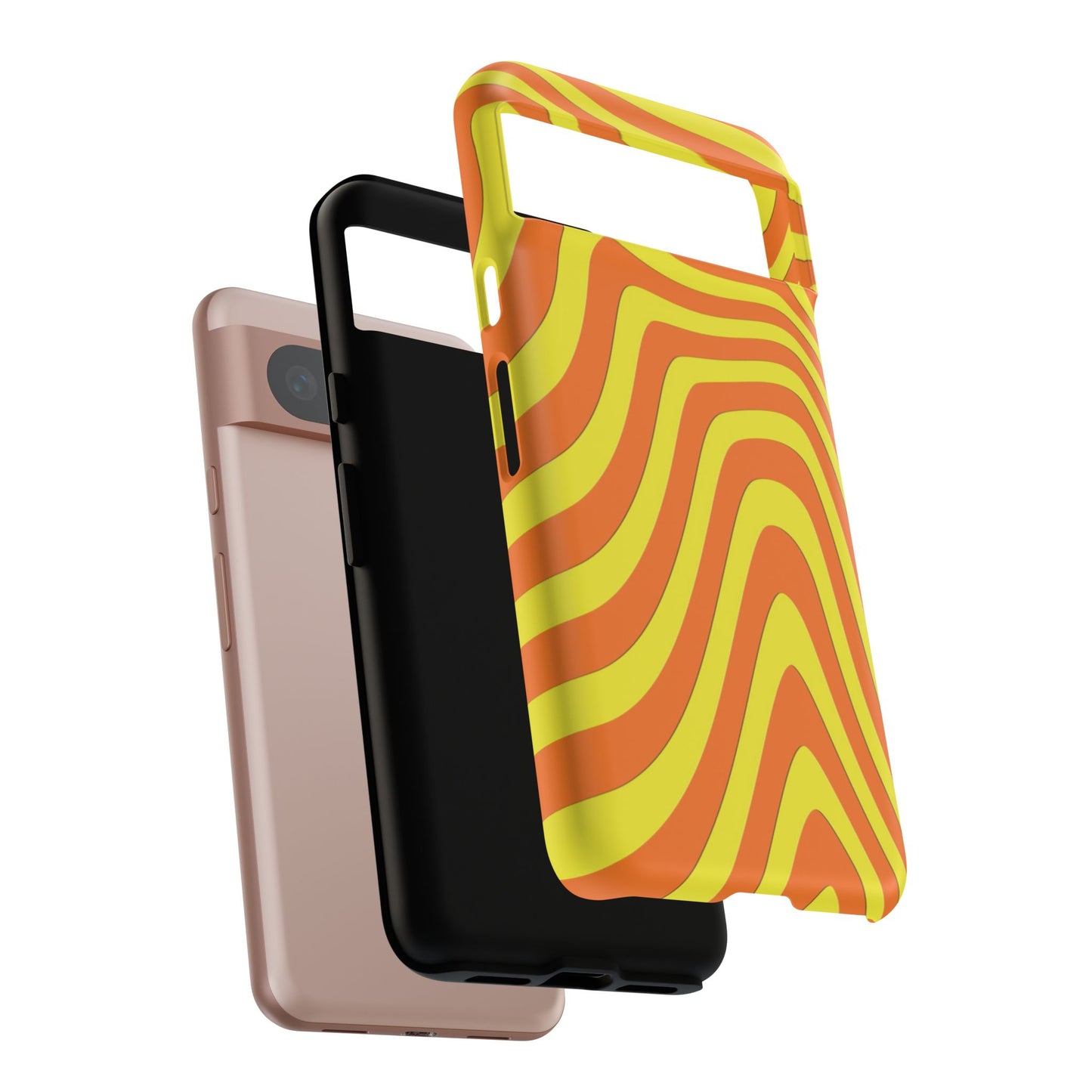 Retro wavy - Yellow and Orange - Tough Cases