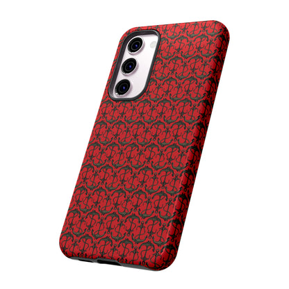 Anchors Away - Black Gray - Scarlet de0000 - Tough Cases