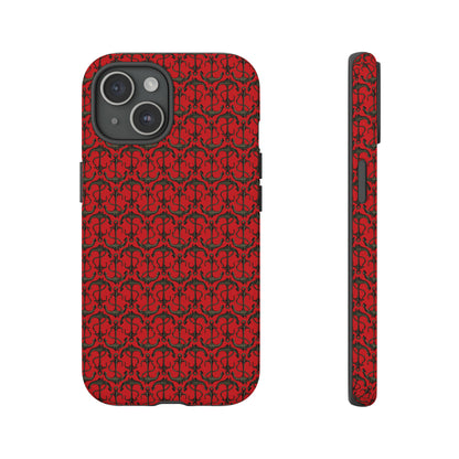 Anchors Away - Black Gray - Scarlet de0000 - Tough Cases