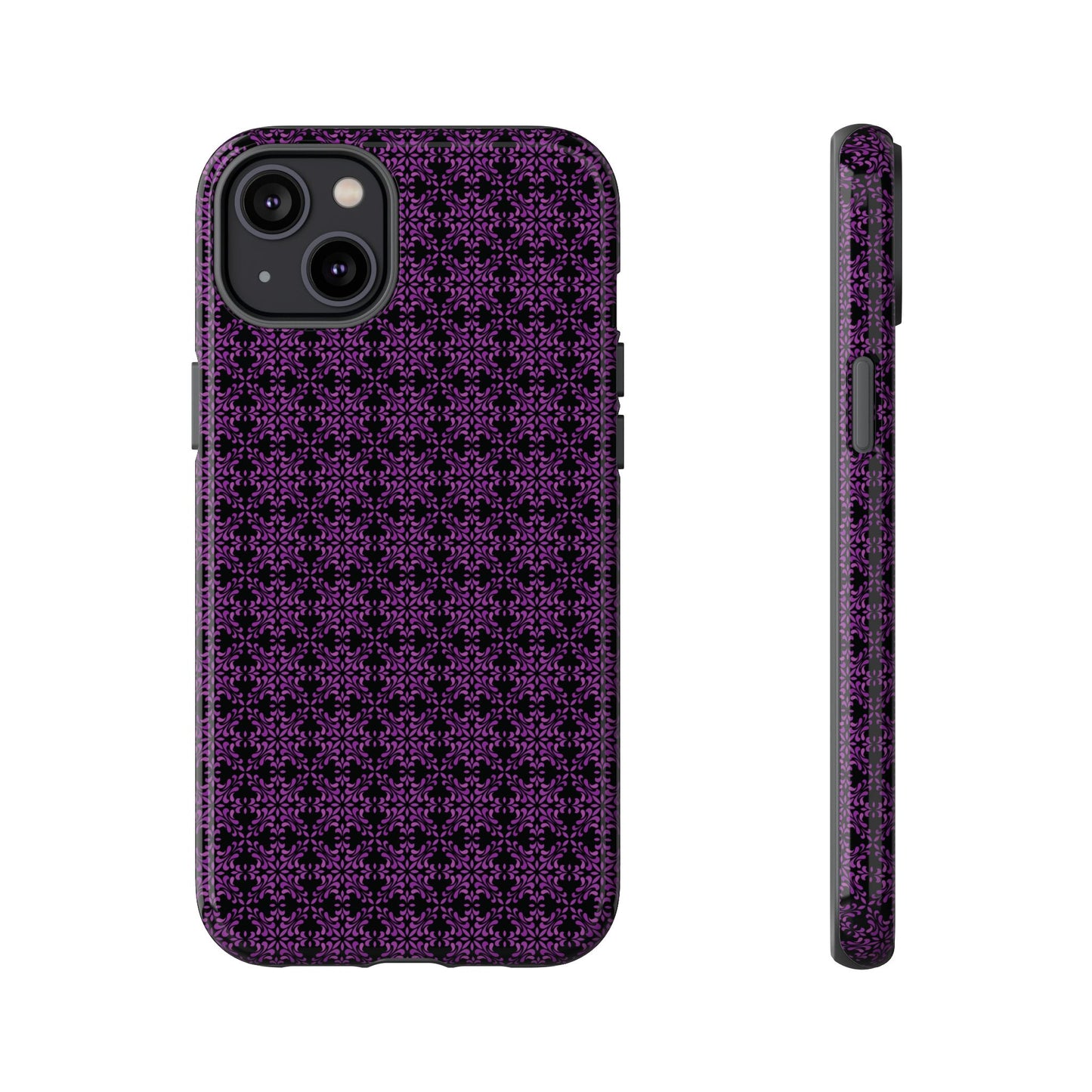 Vibrant Kaleidoscope - Purple - Black - Tough Cases