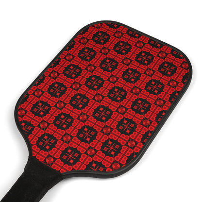 Letter Art - B - Red - Black 000000 - Pickleball Kit