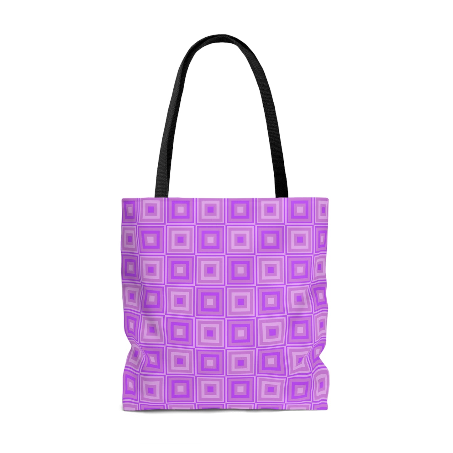 Heliotrope - Mauve Squares - Tote Bag