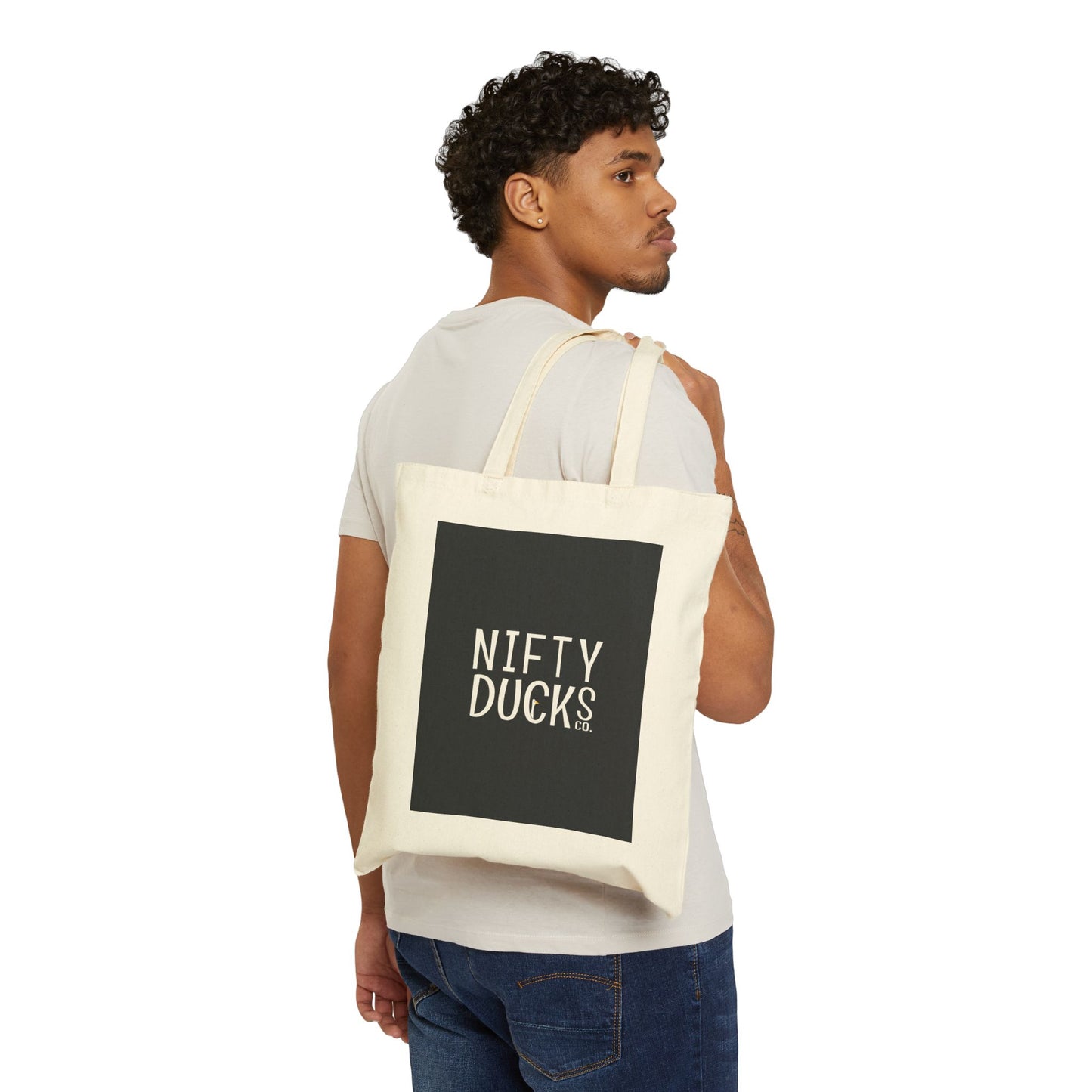 New York City - United States - Black 000000 - Cotton Canvas Tote Bag