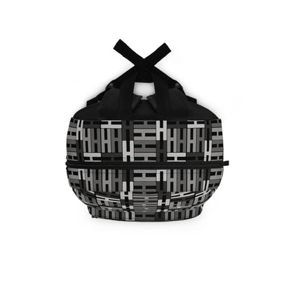 Letter Art - H - Black 000000 - Backpack