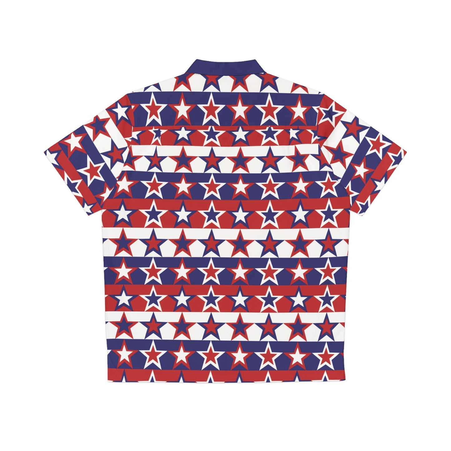 Red White and Blue Stars - Stripes - Men's Hawaiian Shirt