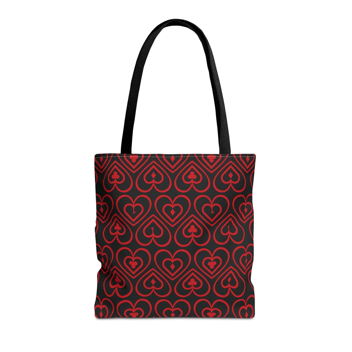 Ducks in the Deck - Red - Black 000000 - Tote Bag