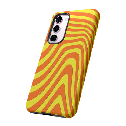 Retro wavy - Yellow and Orange - Tough Cases