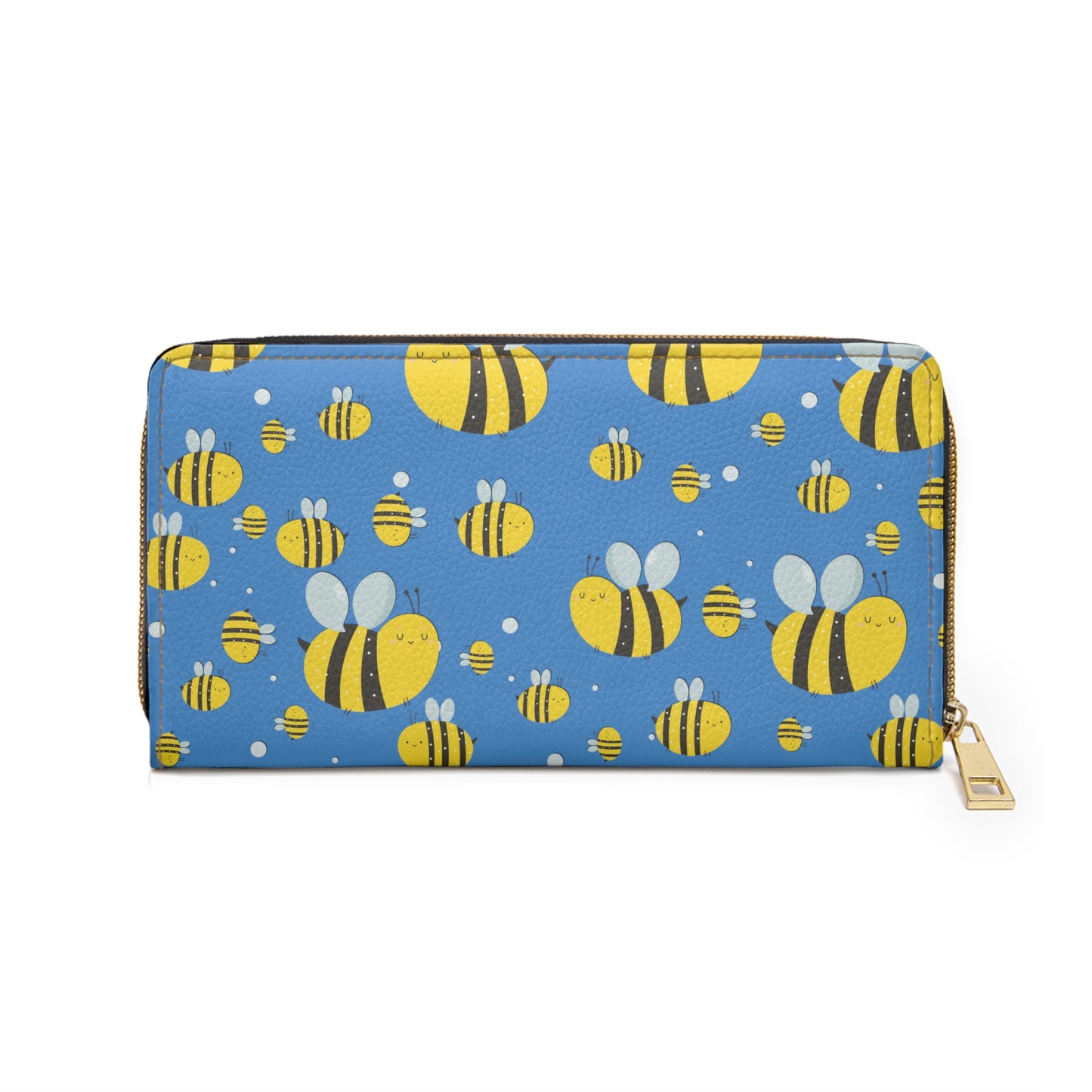 Lots of Bees - Blue 139aff - Zipper Wallet