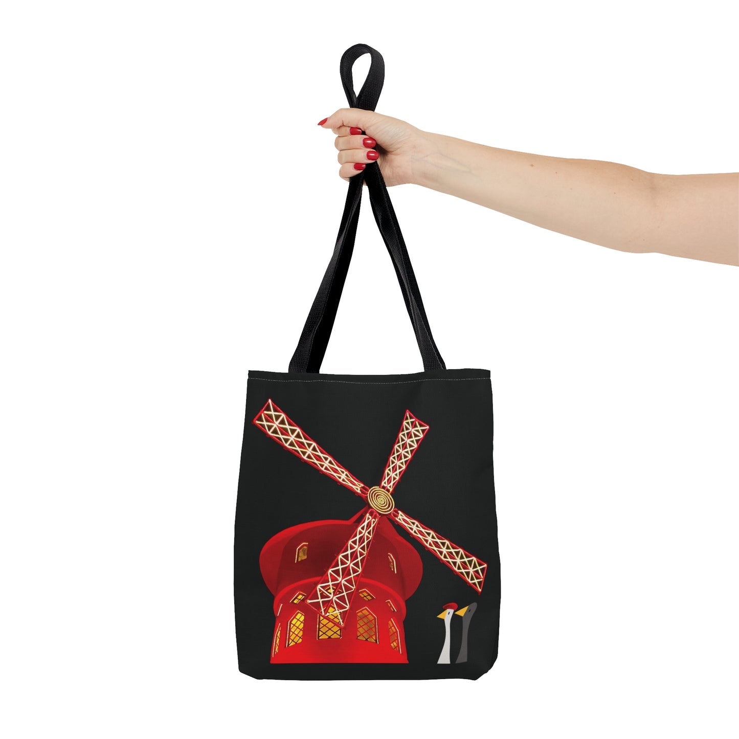 Ducks Visit Moulin Rouge - Black 000000 - Tote Bag