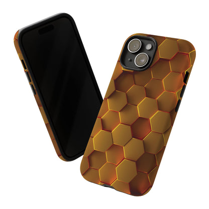 Hexagonal pattern - Gold - Tough Cases