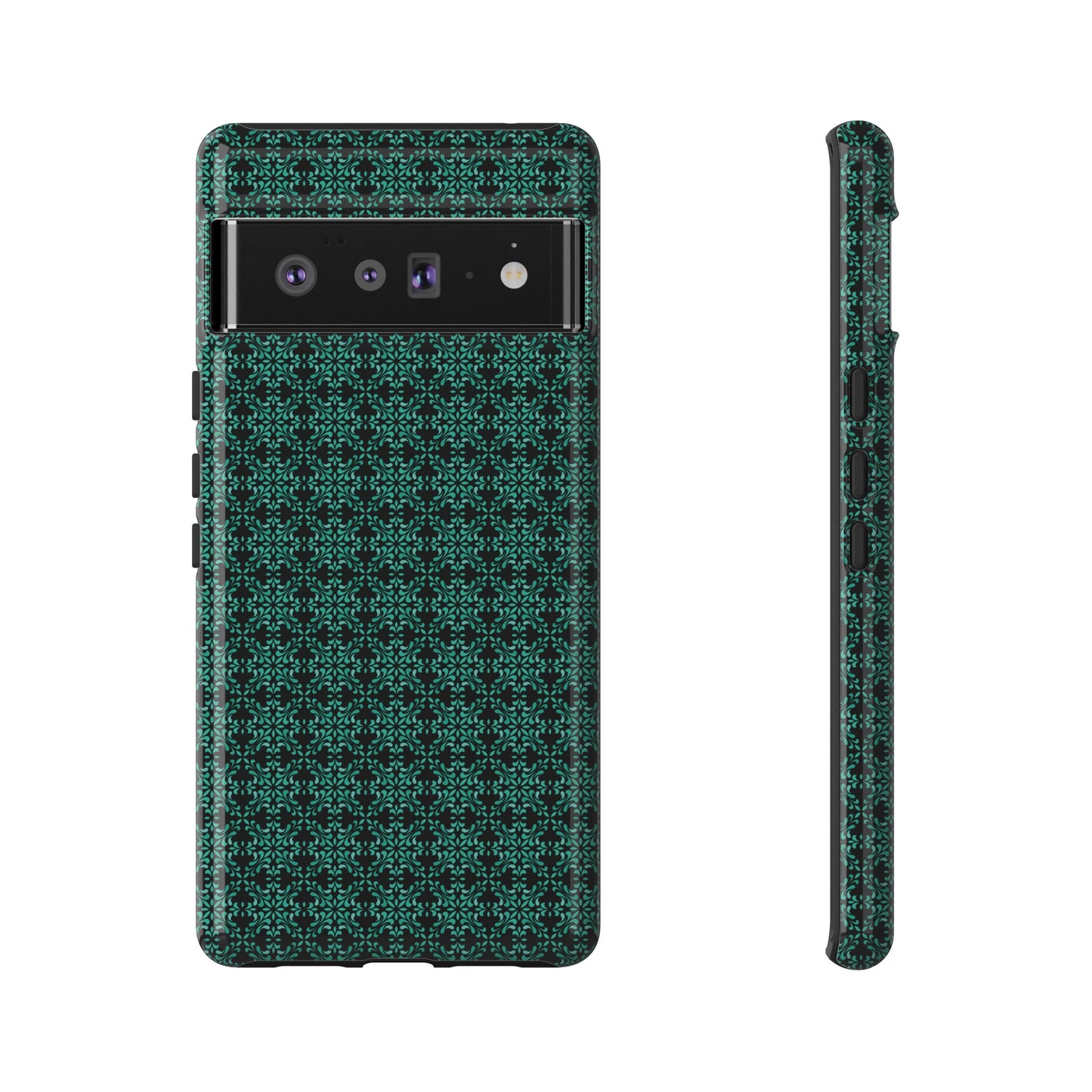 Vibrant Kaleidoscope - Turquoise - Black - Tough Cases