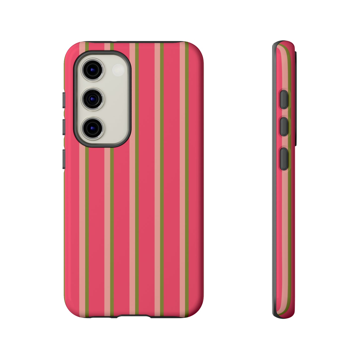 Pink and green stripes - Tough Cases