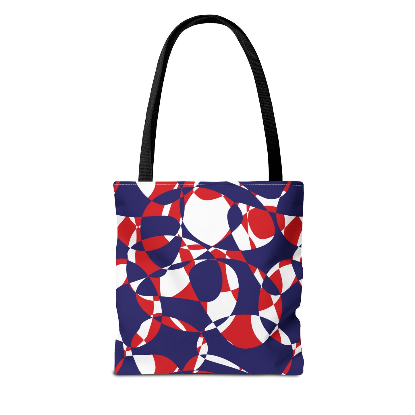 Scarlet Symphony and Sapphire Swirl Got Together - White - Tote Bag