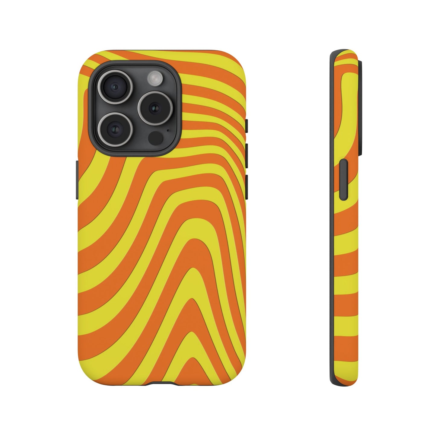 Retro wavy - Yellow and Orange - Tough Cases