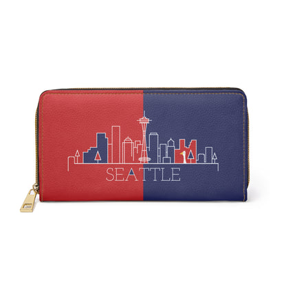 Seattle - Red White and Blue City series - Zipper Wallet