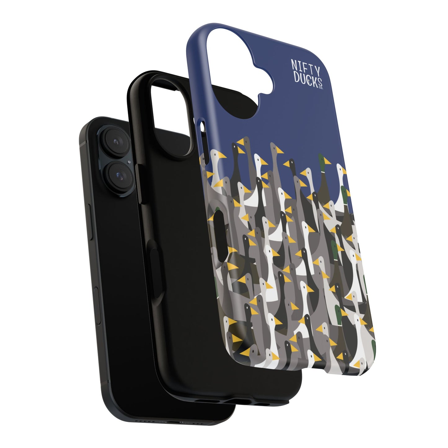 That is a LOT of ducks - Logo - Blue 003377 - Tough Cases