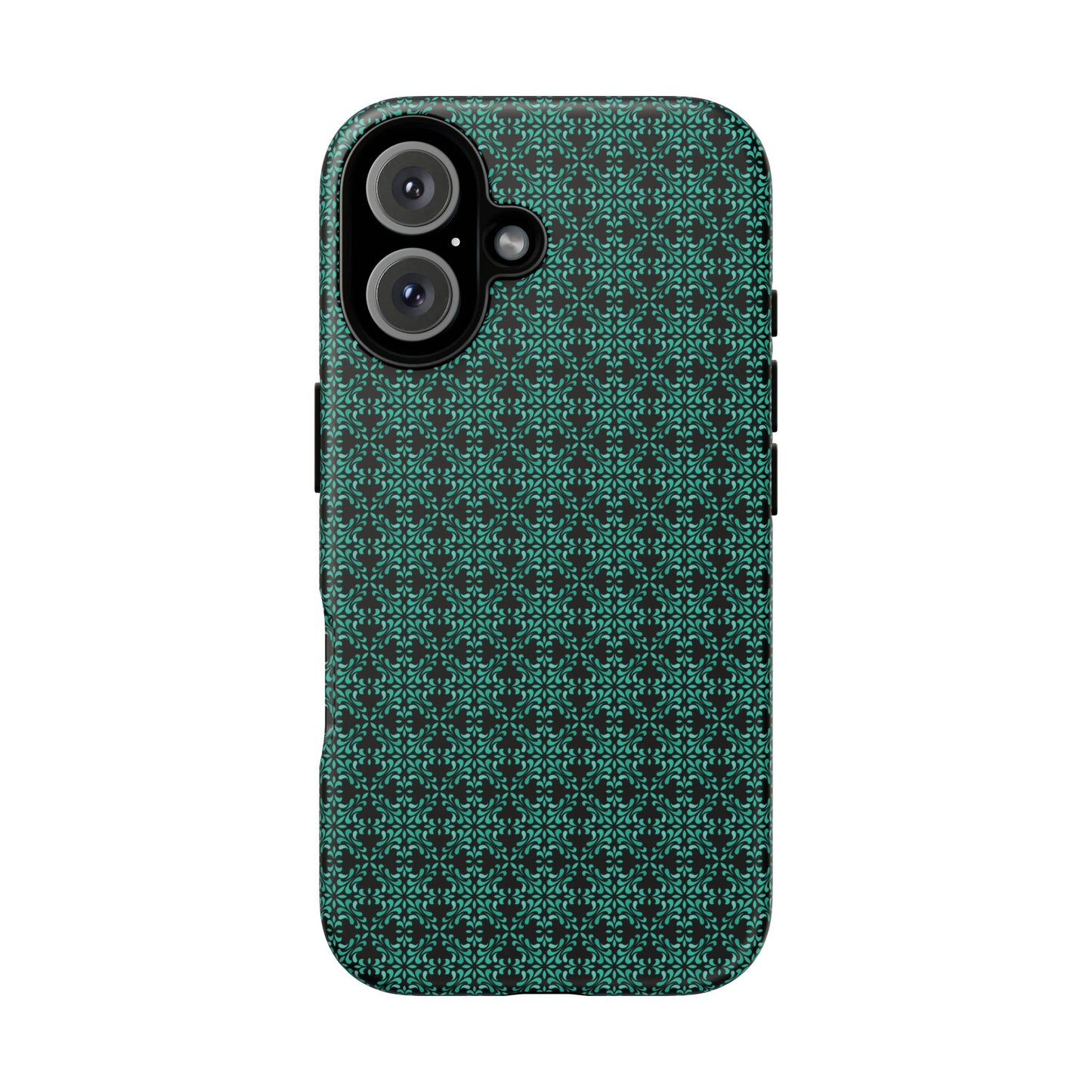 Vibrant Kaleidoscope - Turquoise - Black - Tough Cases