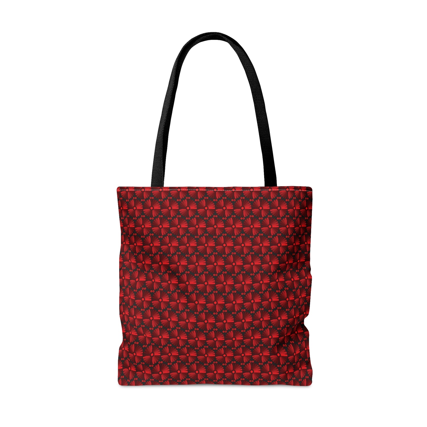 Letter Art - I - Red - Black 000000 - Tote Bag