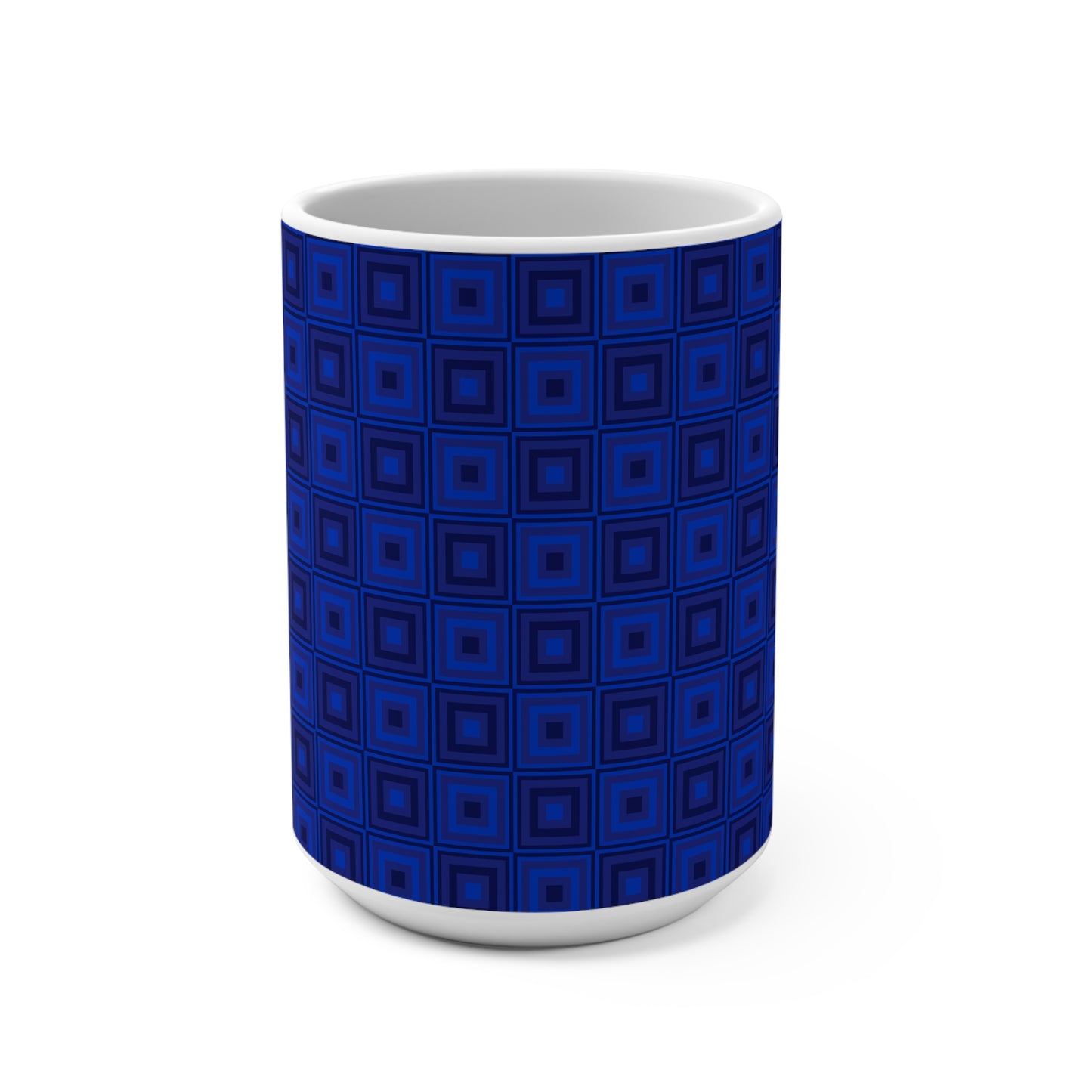 Blue Squares - Mug 15oz