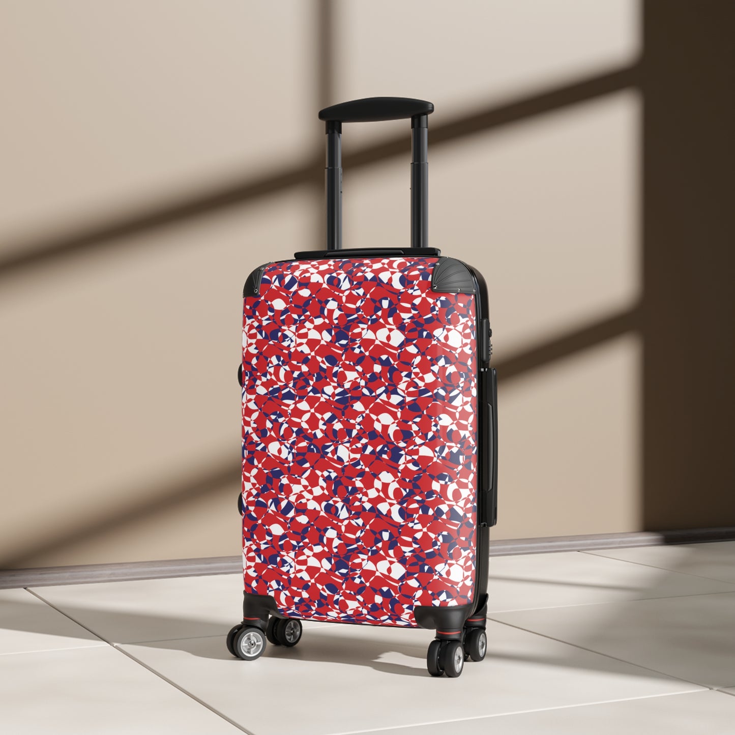 Scarlet Symphony gets together with Sapphire Swirl - White - Suitcases