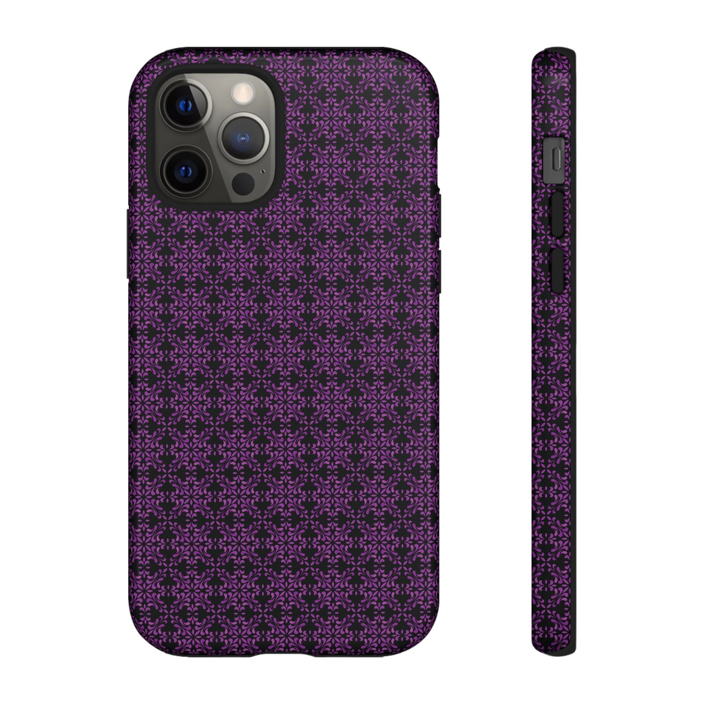 Vibrant Kaleidoscope - Purple - Black - Tough Cases